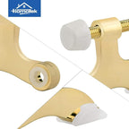 HOMOTEK 3 Pack Hinge Pin Bright Brass Door Stopper, Adjustable Deluxe Heavy - Image 5