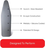 TIVIT Ironing Board Cover 20 x 60 – Made in Italy, Alumitek PRO Heat-Reflective - Image 9