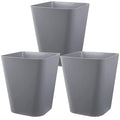 Small Bathroom Trash Can Plastic Garbage Can Square Waste Basket Trash Bins by Heagoale