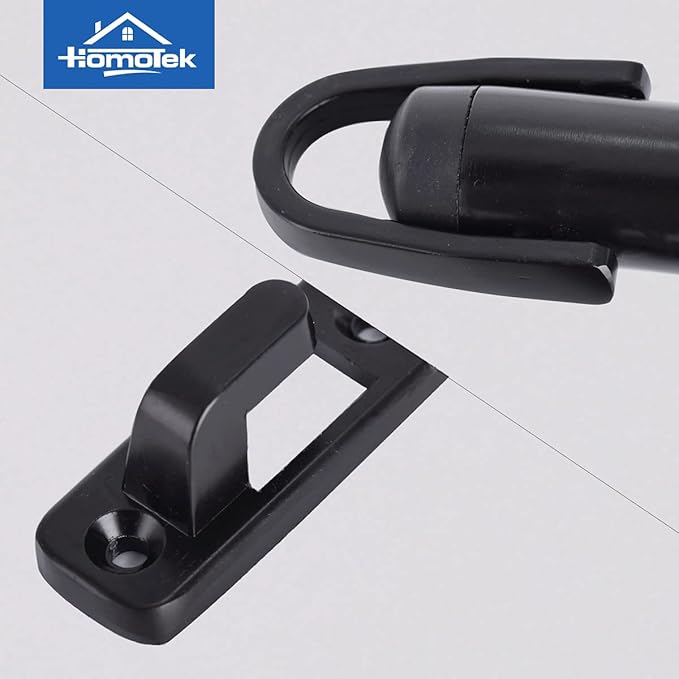HOMOTEK Heavy Duty Latch Hook Stop Windproof, Door Holder Stopper - Image 5