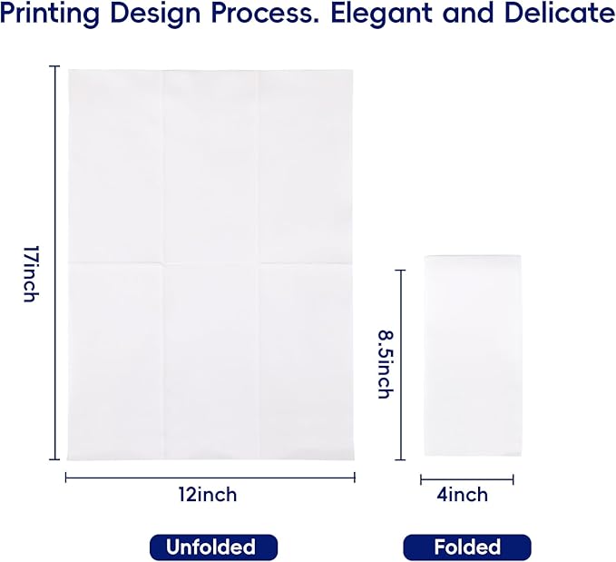 1000 Pack Disposable Bathroom Napkins Hand Towels - Image 2