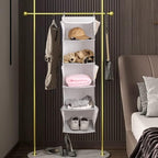 5 Shelves Hanging Closet Organizer, 2 Pack Hanging Storage - Image 2