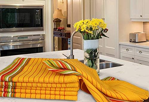 Urban Villa Kitchen Towels Waffle Stripes Dish Towels - Image 4