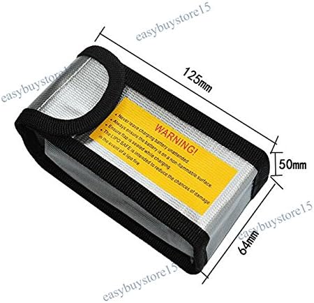 4pcs Lipo Battery Fireproof Explosion proof Bag Storage Guard Safe Pouch 125mm - Image 4