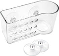 AMUONTY Sponge Holder for Kitchen Sink Suction, Plastic Sink Brush Sponge Caddy by AMUONTY