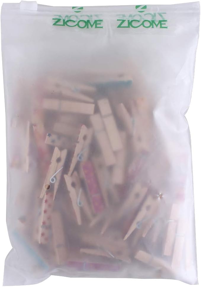 Mini Wooden Clothespins Photo Paper Peg Craft Clips, 100 Pack - Image 7