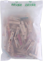 Mini Wooden Clothespins Photo Paper Peg Craft Clips, 100 Pack - Image 7