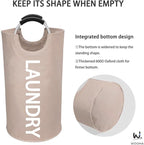WOOHA 125L Large laundry basket, Collapsible laundry hamper, Tall Clothes - Image 7
