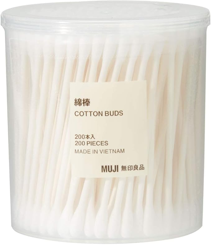 Muji Cotton Buds 200pcs inside White Color by MUJI