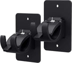 2 Pieces Self Adhesive Curtain Rod Bracket, Universal Plastic Curtain Rod by Wabboreq