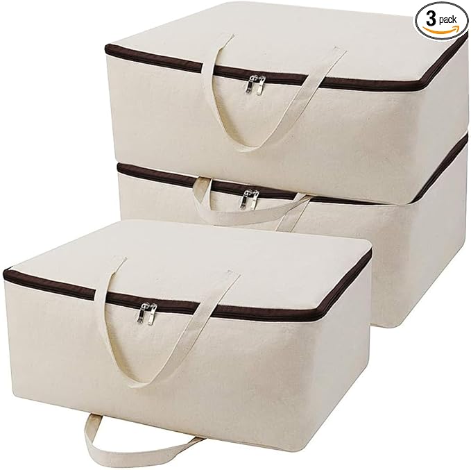 Breathable Canvas Cotton Soft Storage Bags by iwillCREATEPRO