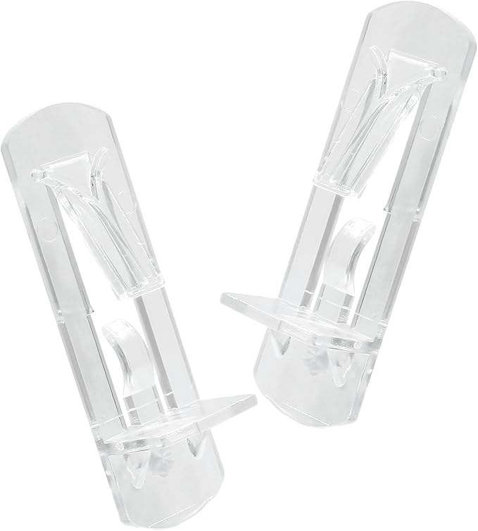 Biaungdo 12 Pcs Plastic Locking Shelf Support Pegs, 5mm Clear Cabinet Shelf - Image 7
