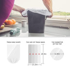 5 Gallon 330 Counts Strong Trash Bags Garbage Bags by Teivio, Bathroom Trash - Image 2