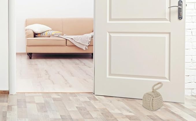 Acrux7 2 Pack Door Stopper 5.5x5.5 Inch Square Rope Knot Door Stop Nautical - Image 9