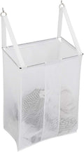 ALYER Wall Hanging Mesh Laundry Hamper, Over the Door Large Storage Bag by ALYER