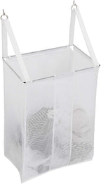 ALYER Wall Hanging Mesh Laundry Hamper, Over the Door Large Storage Bag by ALYER