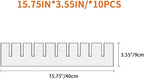 10Pcs Drawer Dividers, 15.75" x 3.55", DIY Organizer Separator, Large - Image 2
