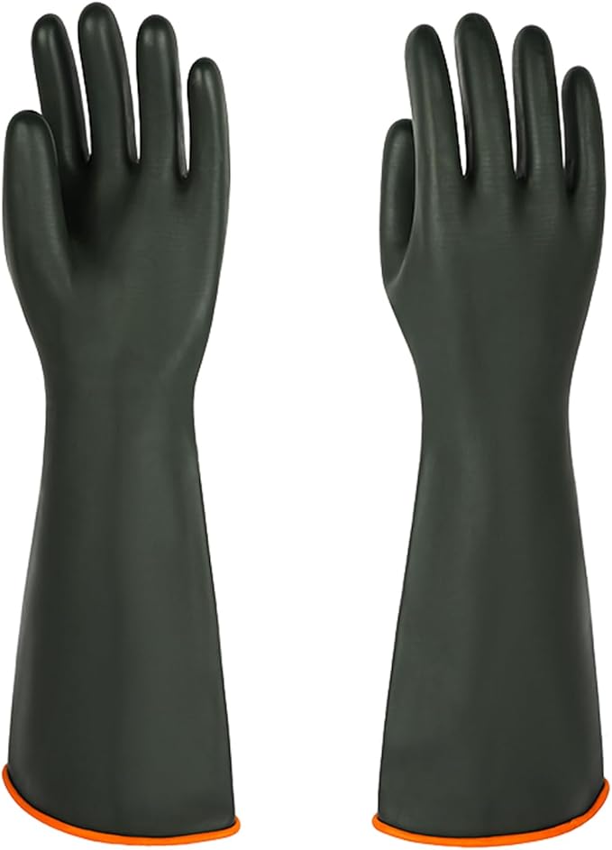 North Tower Heavy-Duty Latex Chemical Resistant Gloves by GOLVESHELPYOUIMPROVELIFE