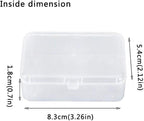 AKOAK Clear Polypropylene Rectangle Mini Storage Containers Box - Image 3