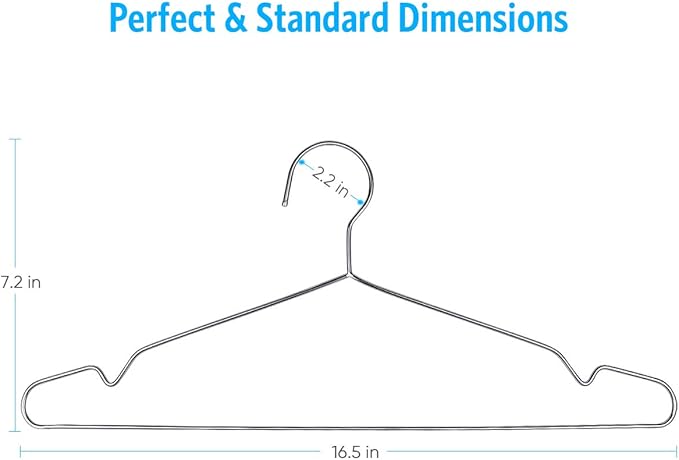 Fayleeko 10 Pack Wire Coat Hangers - Image 6