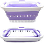 SAMMART 41L Collapsible 3 Handled Plastic Laundry Basket - Image 3