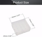 Fielect 3Pcs 18650 Battery Storage Case Holder Organizer 4 Capacity Battery - Image 2