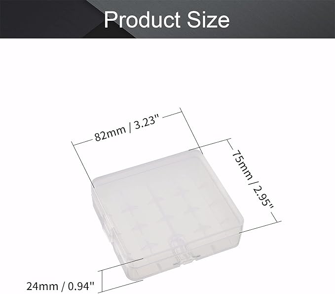 Fielect 3Pcs 18650 Battery Storage Case Holder Organizer 4 Capacity Battery - Image 2