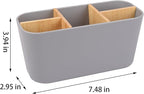 Toothbrush Holders for Bathrooms, Bamboo Tooth Brush Holder - Image 6