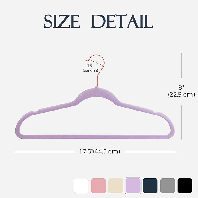 HOUSE DAY Velvet Hangers 30 Pack, Premium Non-Slip Felt Hangers, Sturdy - Image 7