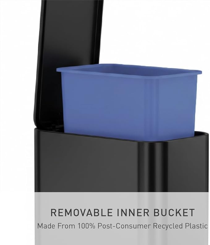 simplehuman 5L Slim Bathroom Trash Can - Image 8