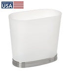iDesign Slim Bathroom Trash Can, Small Plastic Garbage Can - Image 2