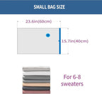 7 Pack Small Space Saver Vacuum Storage Bags - Image 5