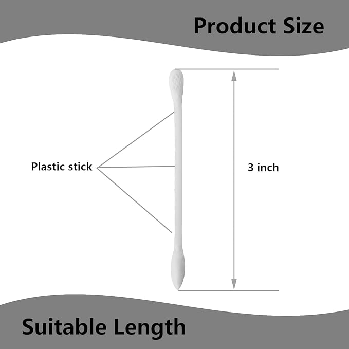 900pcs Precision Cotton Swabs, Cosmetic Makeup Applicators - Image 3