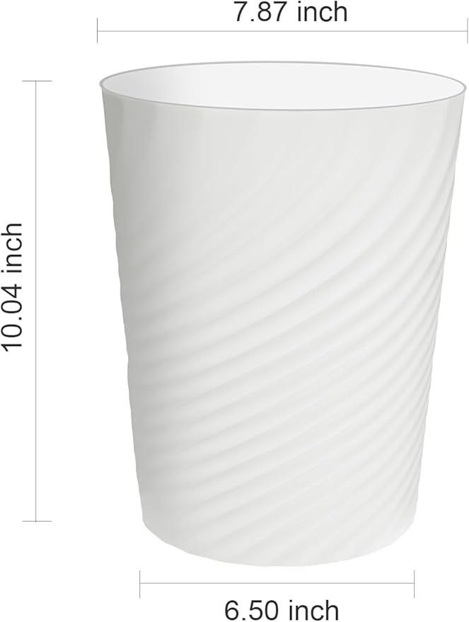 DAJITRE 1.8 Gallon Small Trash Can Wastebasket Recycling Bin Slim Profile - Image 7