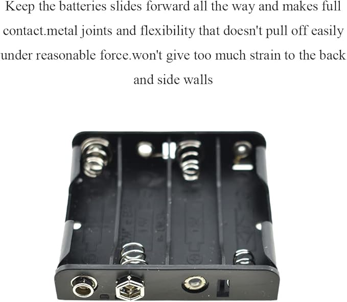 HAHIYO 9V Battery Holder with Standard Snap Connector Sturdy Accommodated Slot - Image 4