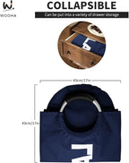 WOOHA 125L Large laundry basket, Collapsible laundry hamper, Tall Clothes - Image 8