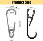 6Pcs Laundry Hooks with Clips Hanger Closet Organizer Clamps Hanging Socks Boot - Image 2