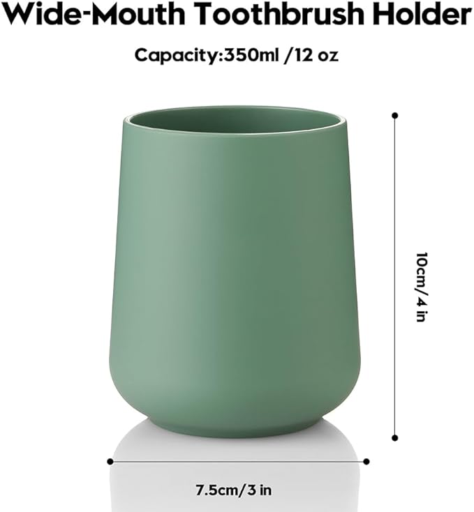 Matte Sage Green Toothbrush Holder - Image 6