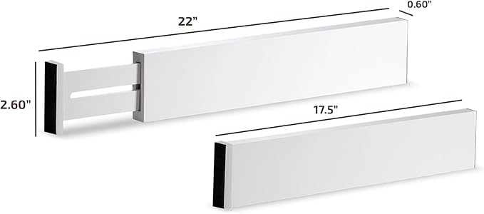 6 Pack Bamboo Drawer Dividers - Image 7