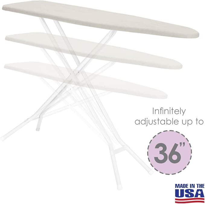 Full Size Ironing Board Made in USA – Beige by Seymour Home Products 4 - Image 3