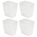 iDesign Small Plastic Bathroom Trash Can, Slim Rectangle Garbage Bin - Image 8