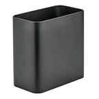 mDesign Small Metal 2.4 Gallon/9 Liter Trash Can Wastebasket Garbage Bin by mDesign
