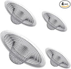 Maxware 4PCS Heavy Duty Stainless Steel Sink Strainer, Sink Basket Set by Home