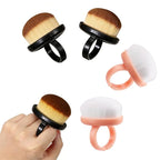 Ring Fingernail Brush Soft Nail Dust Brush Packs of 4pcs Nail Dust Cleaning by MRKARL