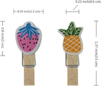 SaktopDeco 60 Counts Mini Wooden Clothespins Small Decorative Wood Peg Pin - Image 2