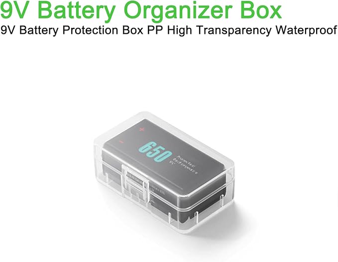 Heyiarbeit Battery Organizer Box PP Battery Storage Case Battery Holder Storage - Image 3