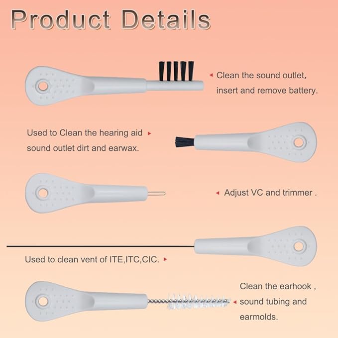 9 Pieces Hearing Aid Case Portable Storage Box - Image 5