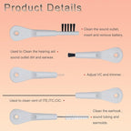 9 Pieces Hearing Aid Case Portable Storage Box - Image 5