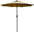 Sunnyglade 9' Patio Umbrella Outdoor Table Umbrella with 8 Sturdy Ribs (Tan) by Sunnyglade