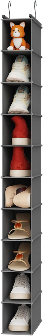 MAX Houser 10-Shelf Hanging Shoe Shelf Organizer, Hanging Shoe Storage - Image 8